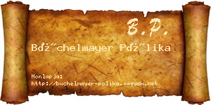 Büchelmayer Pólika névjegykártya